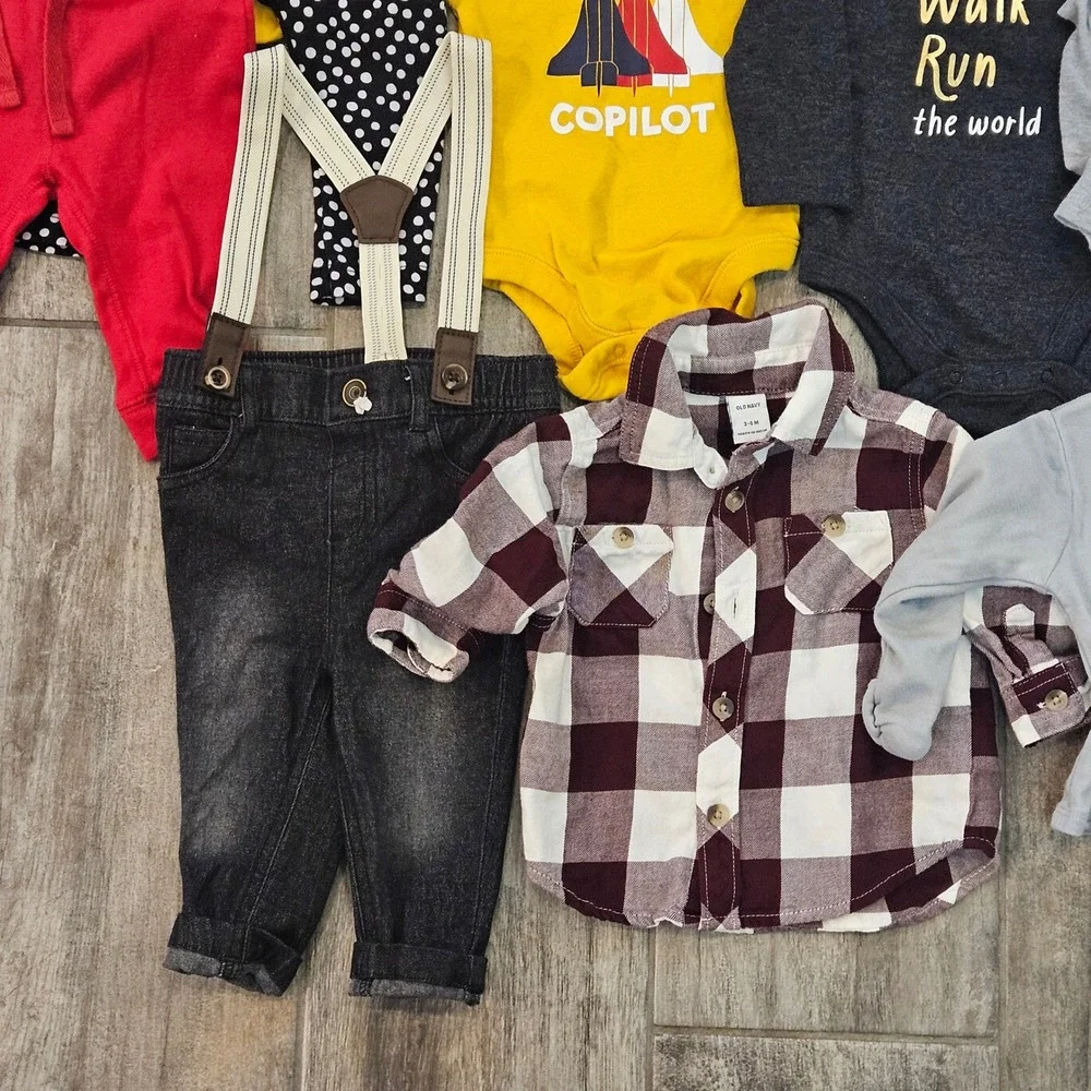 Old Navy‎ Gerber Baby Boys Clothing Lot of 23 Size 3-6M Infant Essential Basics